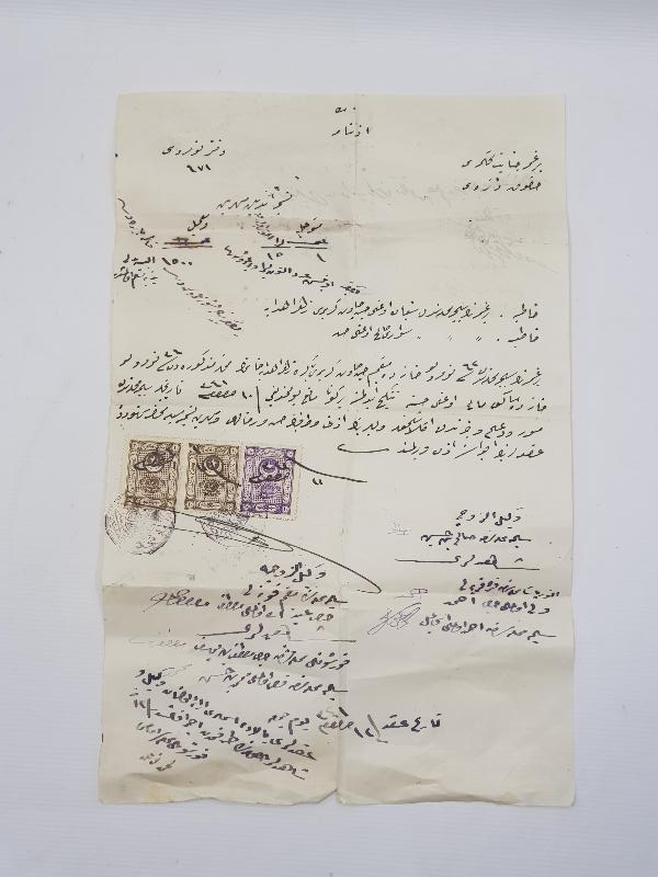 OSMANLICA BERGAMA CİNAYET MAHKEMESİ İZİNNAMESİ 