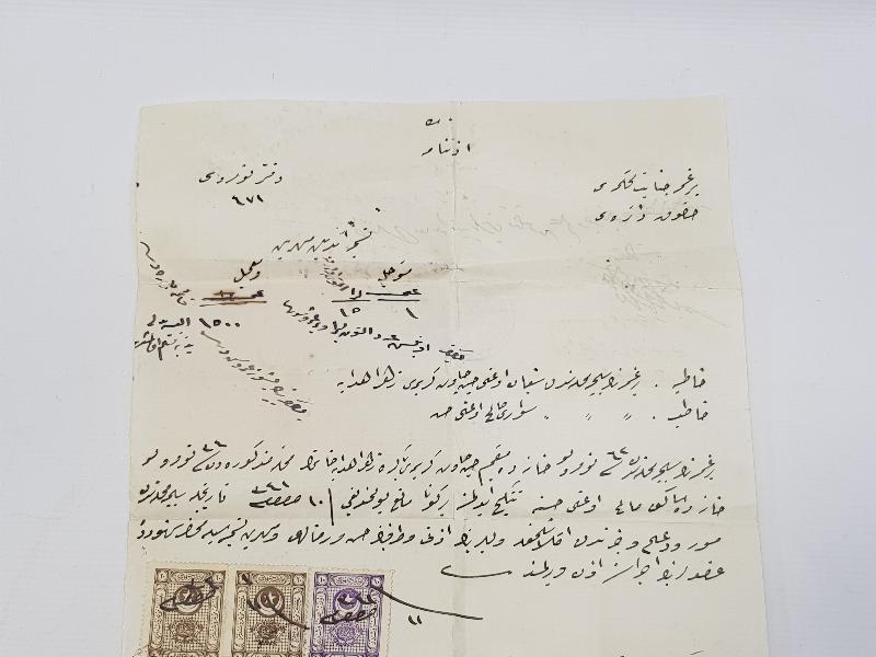 OSMANLICA BERGAMA CİNAYET MAHKEMESİ İZİNNAMESİ 