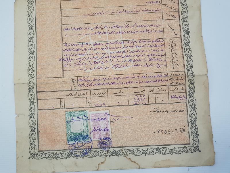 OSMANLICA YAZILI BOLU GEREDE TAPUSU