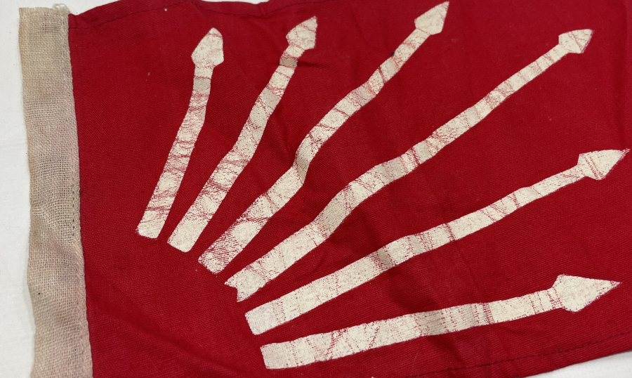 TAMAMI EL YAPIMI ANTİKA CHP BAYRAĞI