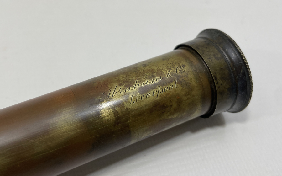 ÜZERİ OSMANLICA YAZILI DEV BOYDA İNGİLİZ YAPIMI KAPTAN DÜRBÜNÜ - KORSAN DÜRBÜNÜ