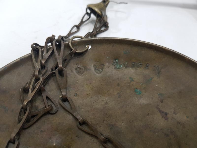 CUMHURİYET İLK DÖNEM İZMİR İŞİ BRONZ TERAZİ