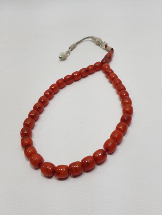 GÜMÜŞ KAZAZ PÜSKÜLLÜ SIKMA KEHRİBAR TESPİH