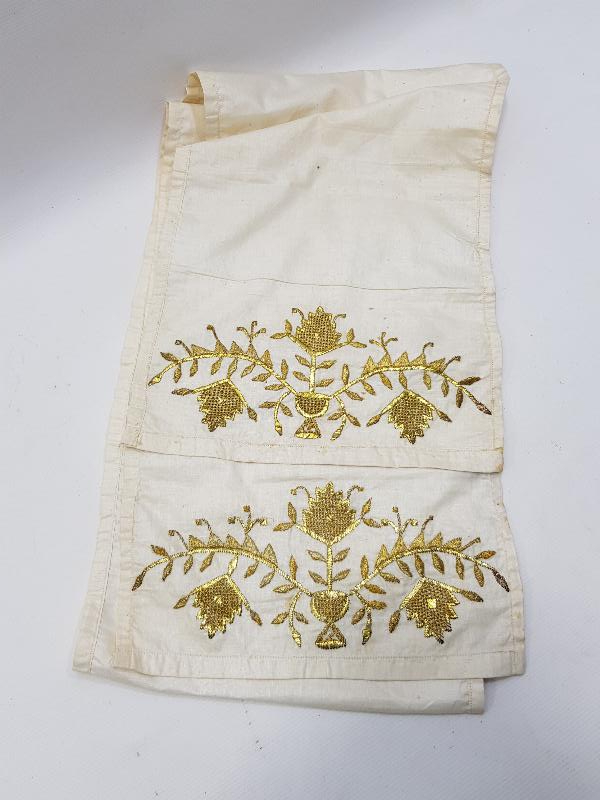 OSMANLI DÖNEMİ ALTIN SIRMA İŞLEMELİ UÇKUR