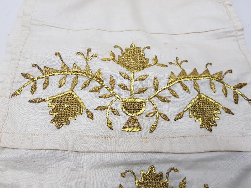 OSMANLI DÖNEMİ ALTIN SIRMA İŞLEMELİ UÇKUR