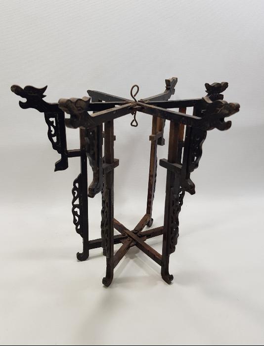 OSMANLI DÖNEMİ RUM İŞİ ÇOK NADİR AHŞAP SİNİ ALTLIĞI