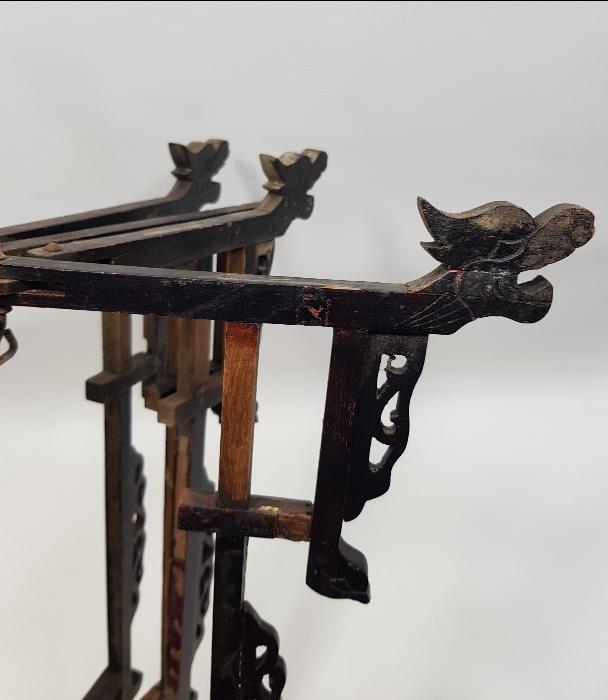 OSMANLI DÖNEMİ RUM İŞİ ÇOK NADİR AHŞAP SİNİ ALTLIĞI