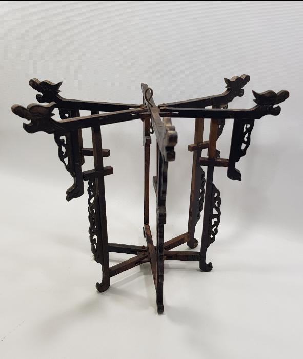 OSMANLI DÖNEMİ RUM İŞİ ÇOK NADİR AHŞAP SİNİ ALTLIĞI