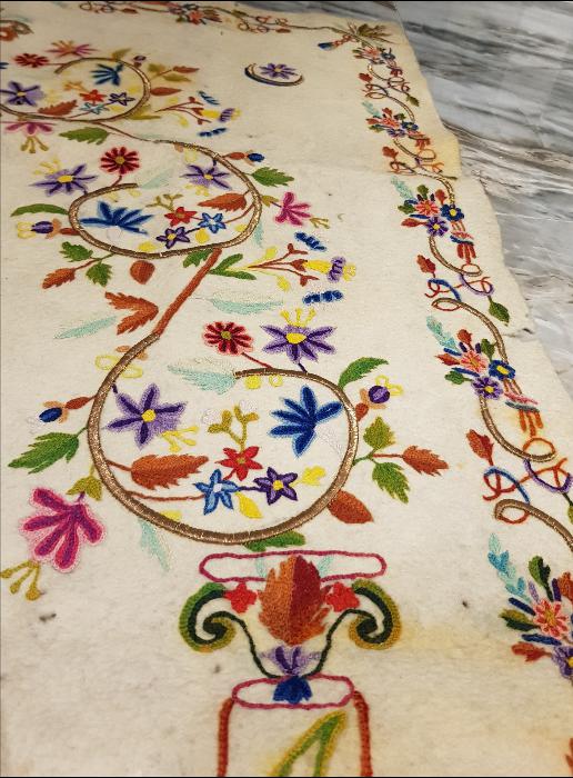 OSMANLI DÖNEMİ TEKKE İŞİ AY YILDIZLI KEÇE SECCADE