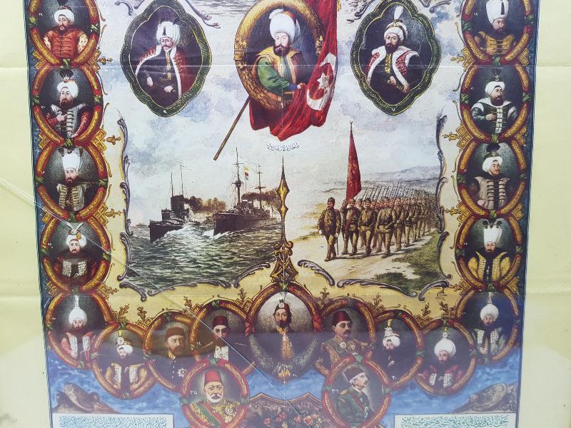 OSMANLICA YAZILI PADİŞAHLAR TABLOSU 