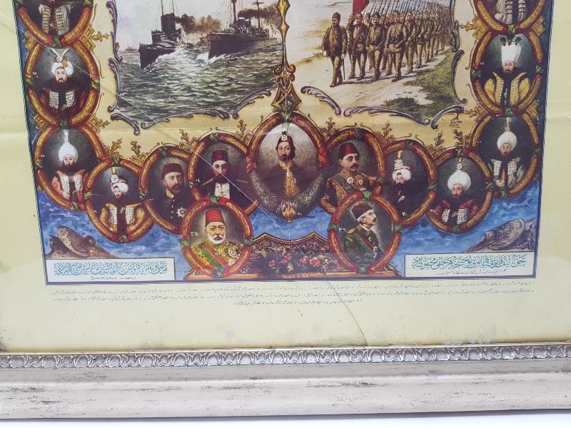 OSMANLICA YAZILI PADİŞAHLAR TABLOSU 