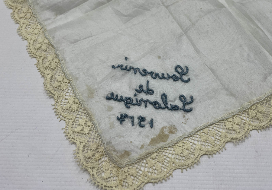 1. DÜNYA SAVAŞI DÖNEMİ EL İŞİ SELANİK YADİGARI İPEK MENDİL