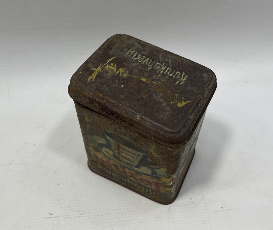 ANTİKA TENEKE KAHVE KUTUSU