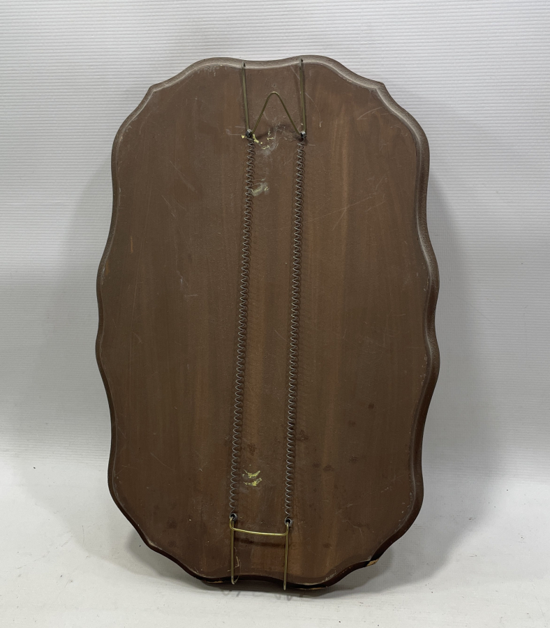 AVRUPA YAPIMI ANTİKA ORYANTALİST AHŞAP DUVAR TEPSİSİ