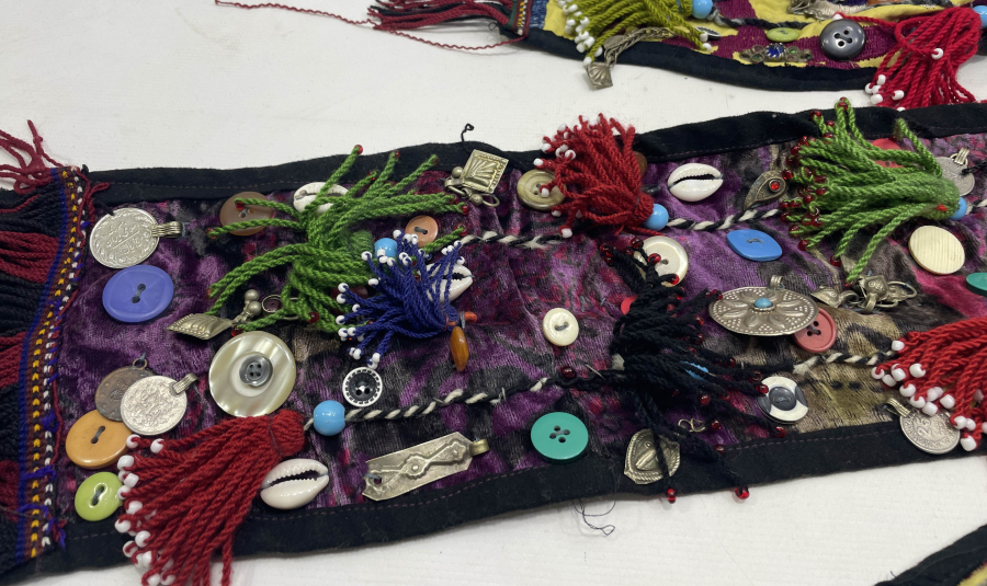 ÇİL KONDİSYONDA TÜRKMEN İŞİ BÜYÜK BOY GELİN BAŞLIĞI