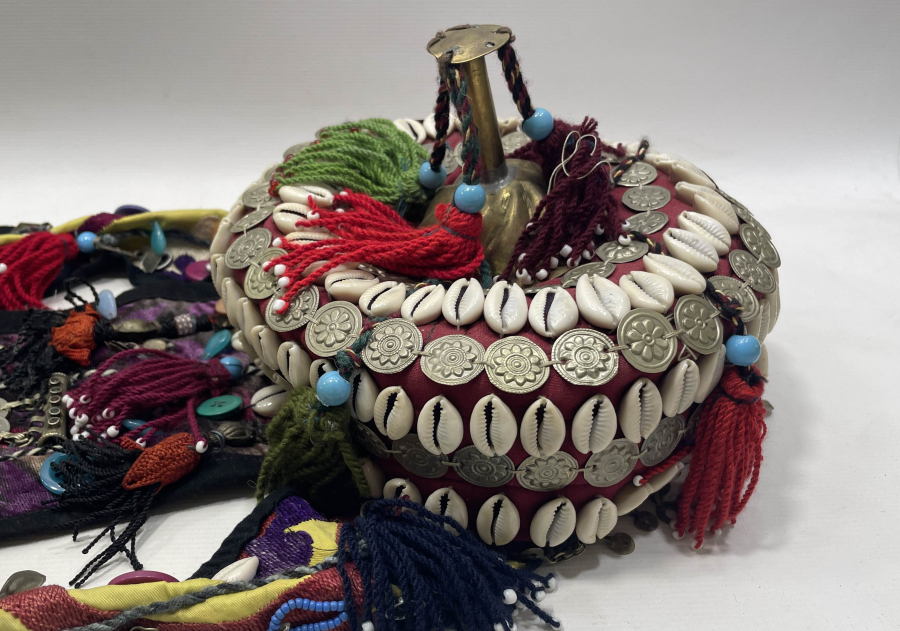 ÇİL KONDİSYONDA TÜRKMEN İŞİ BÜYÜK BOY GELİN BAŞLIĞI