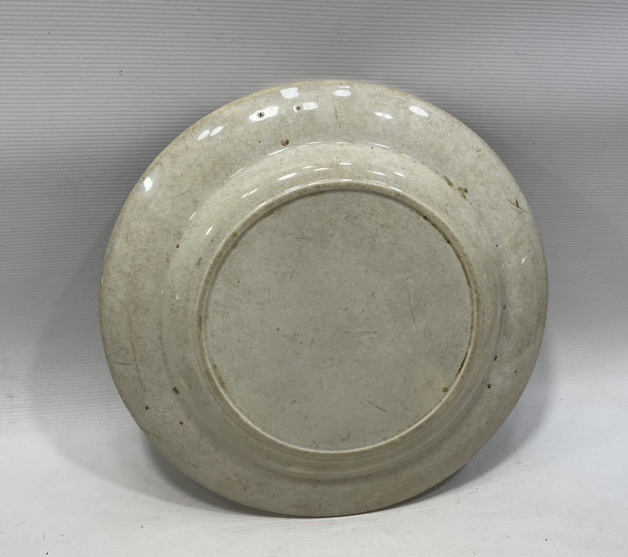 OSMANLI DÖNEMİ EL BOYAMA PORSELEN TABAK