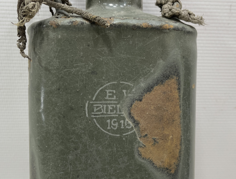 1915 TARİHLİ EMAYE ALMAN SUBAY MATARASI