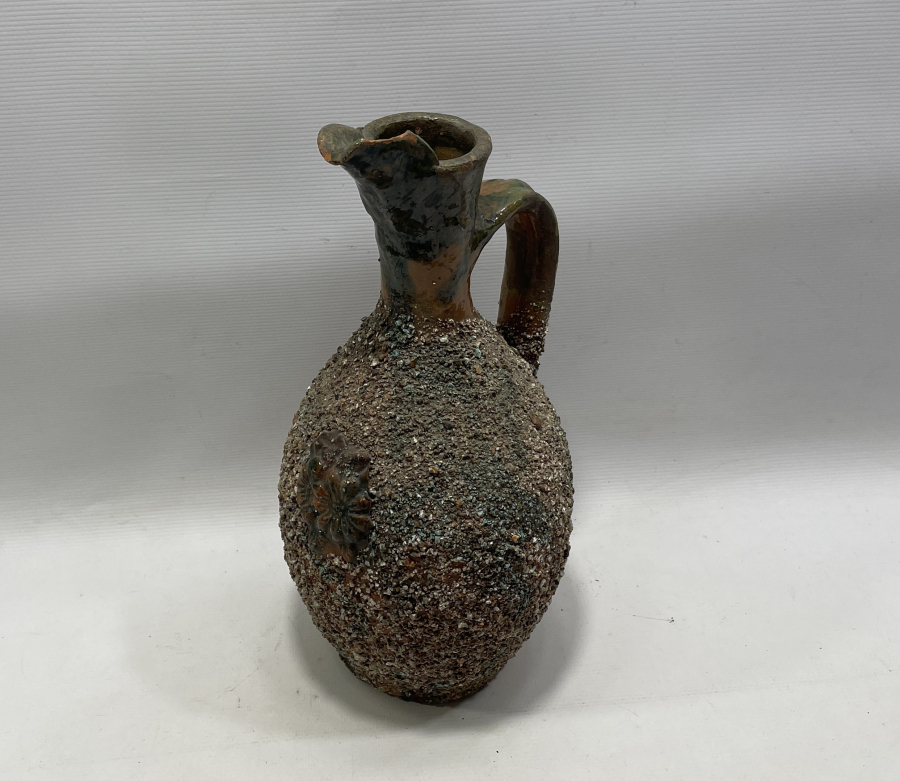 ANTİKA ÇANAKKALE İŞİ KUMLU TESTİ