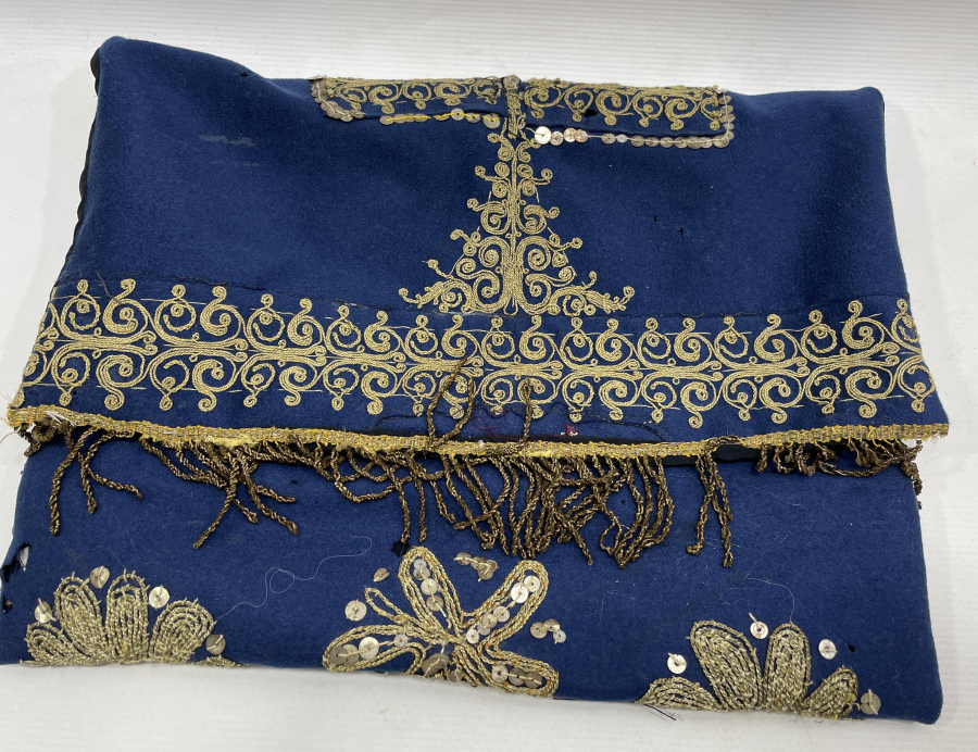 ÇUHA ÜZERİ GÜMÜŞ SIRMA İŞÇİLİKLİ OSMANLI DÖNEMİ KUR'AN-I KERİM KABI