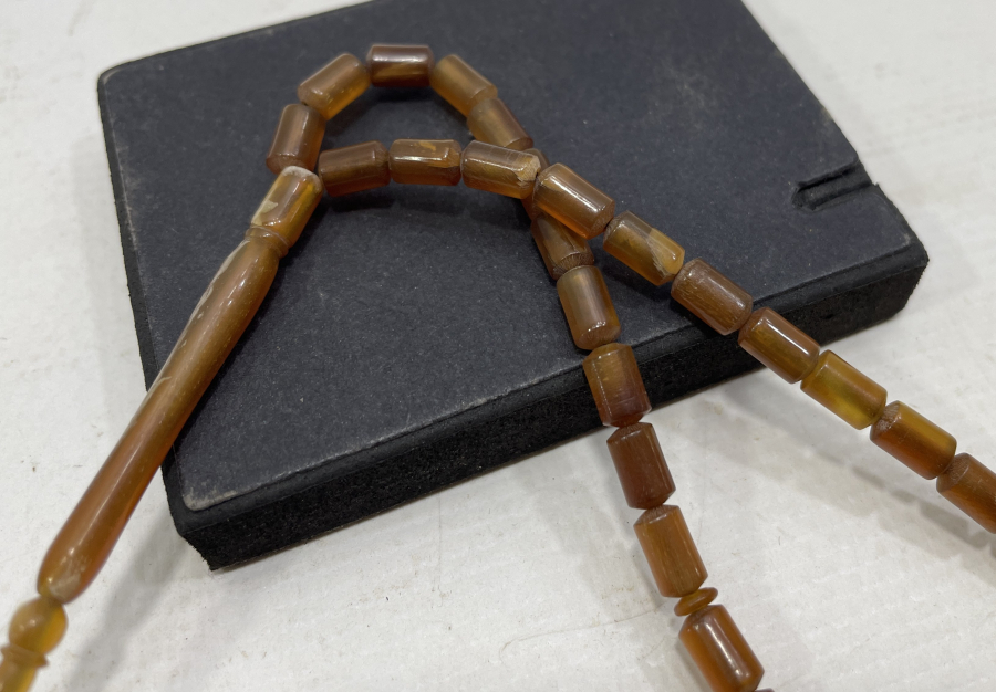 DAĞ KEÇİSİ BOYNUZUNDAN MAMUL MISIRİ KESİM TESPİH