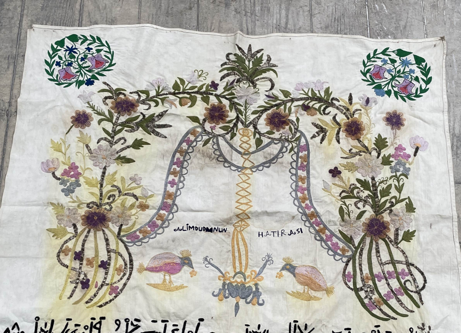 DEV BOYDA TAMAMI EL YAPIMI ÜZERİ DUALI PANO