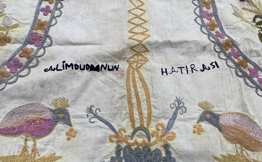 DEV BOYDA TAMAMI EL YAPIMI ÜZERİ DUALI PANO