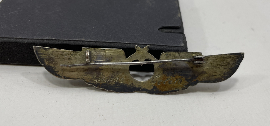 GÜMÜŞTEN MAMUL ANTİKA ASKERİ PİLOT BRÖVESİ