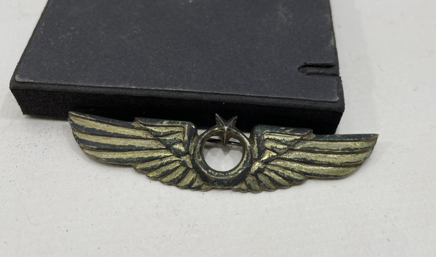 GÜMÜŞTEN MAMUL ANTİKA ASKERİ PİLOT BRÖVESİ