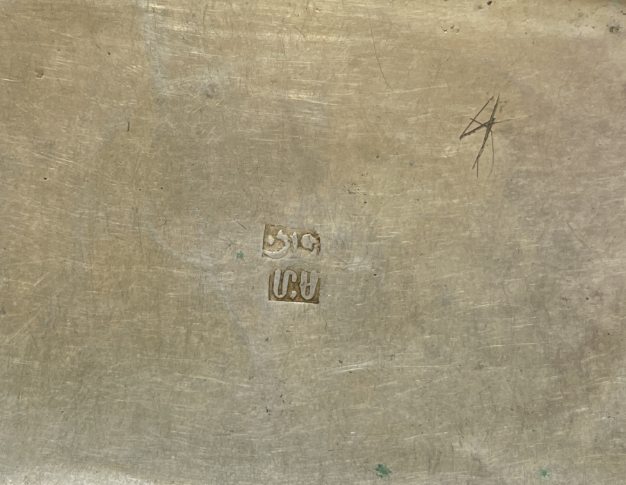 İÇİ ERMENİCE VE OSMANLICA YAZILI VAN İŞİ GÜMÜŞ SİGARA TABAKASI