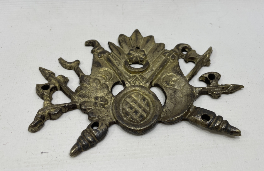 İLK DÖNEM METALDEN MAMUL NADİR OSMANLI DEVLET ARMASI