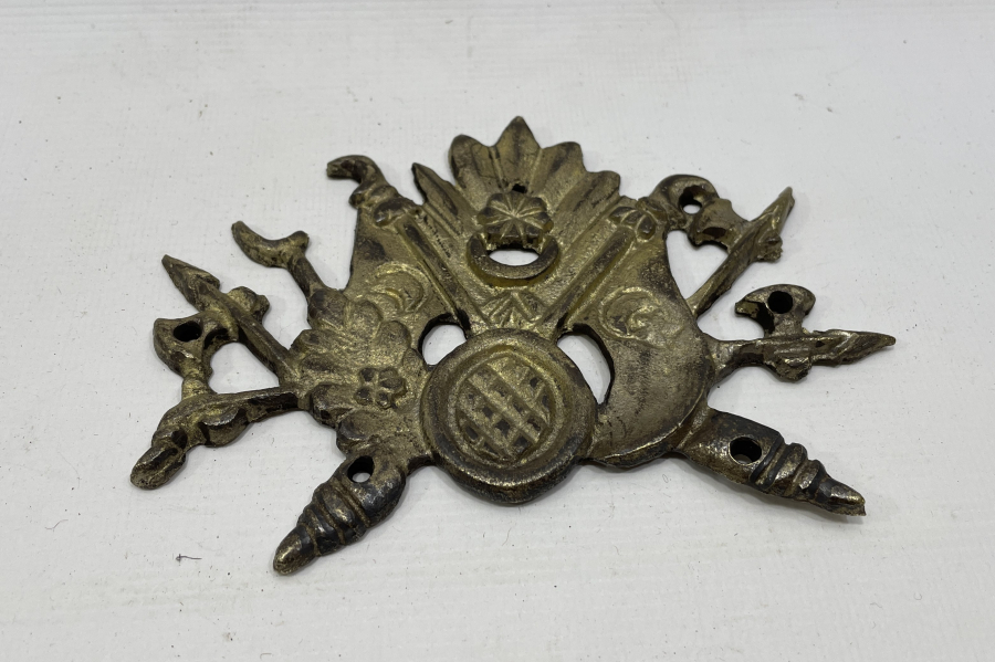 İLK DÖNEM METALDEN MAMUL NADİR OSMANLI DEVLET ARMASI