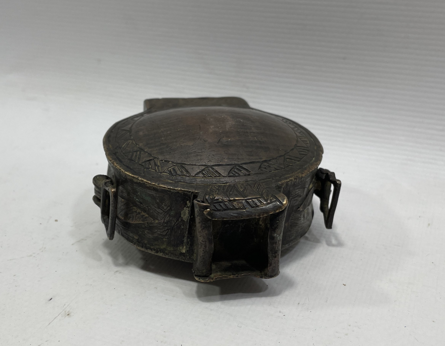 KALEM İŞÇİLİKLİ OSMANLI DÖNEMİ ÇOK NADİR BRONZ ÇAPUTLUK