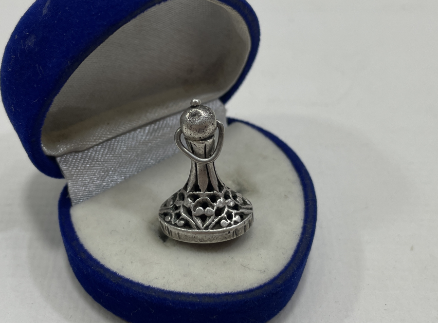 OSMANLI DÖNEMİ AKİK TAŞLI NADİR GÜMÜŞ MÜHÜR