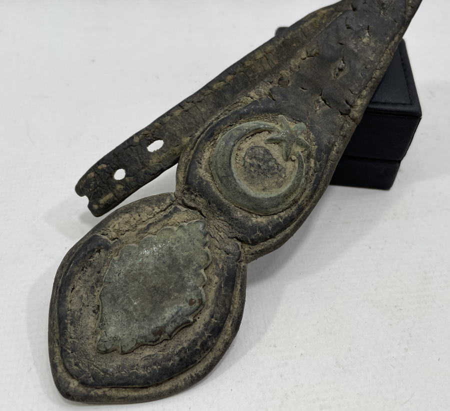 OSMANLI DÖNEMİ AY YILDIZLI SÜVARİ AT GEMİ PARÇASI