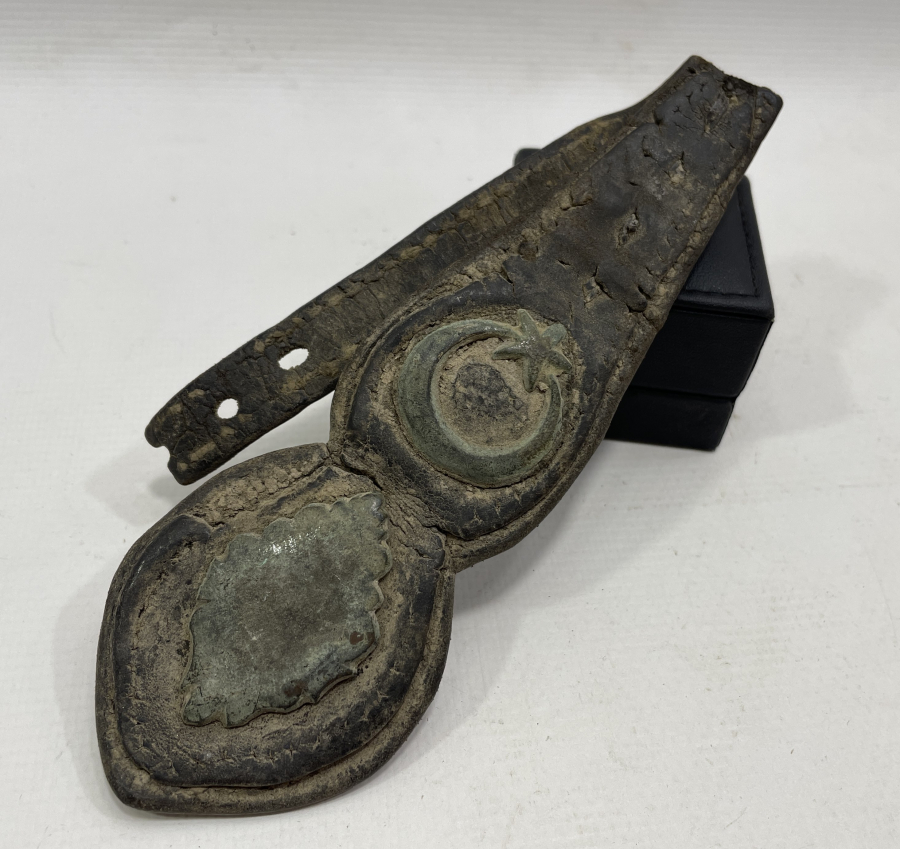 OSMANLI DÖNEMİ AY YILDIZLI SÜVARİ AT GEMİ PARÇASI