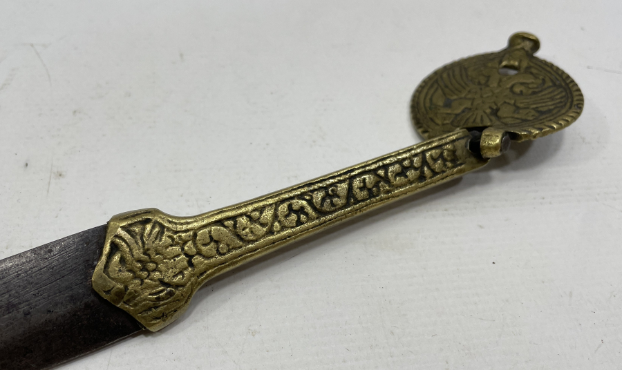 OSMANLI DÖNEMİ ÇOK NADİR ÇİFT BAŞLI KARTAL GÖRSELLİ KILIÇ MASATI