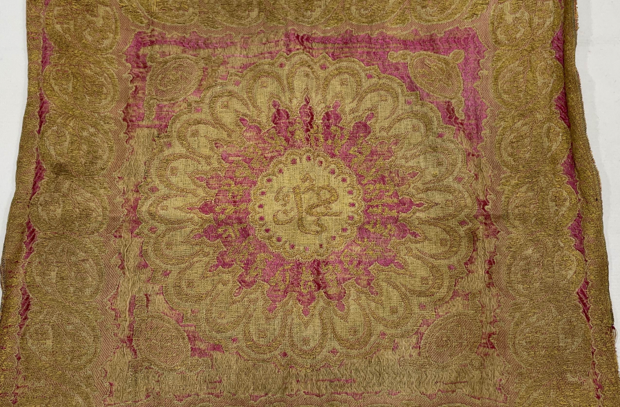 OSMANLI DÖNEMİ ÇOK NADİR HEREKE İŞİ SAKAL-I ŞERİF ÖRTÜSÜ