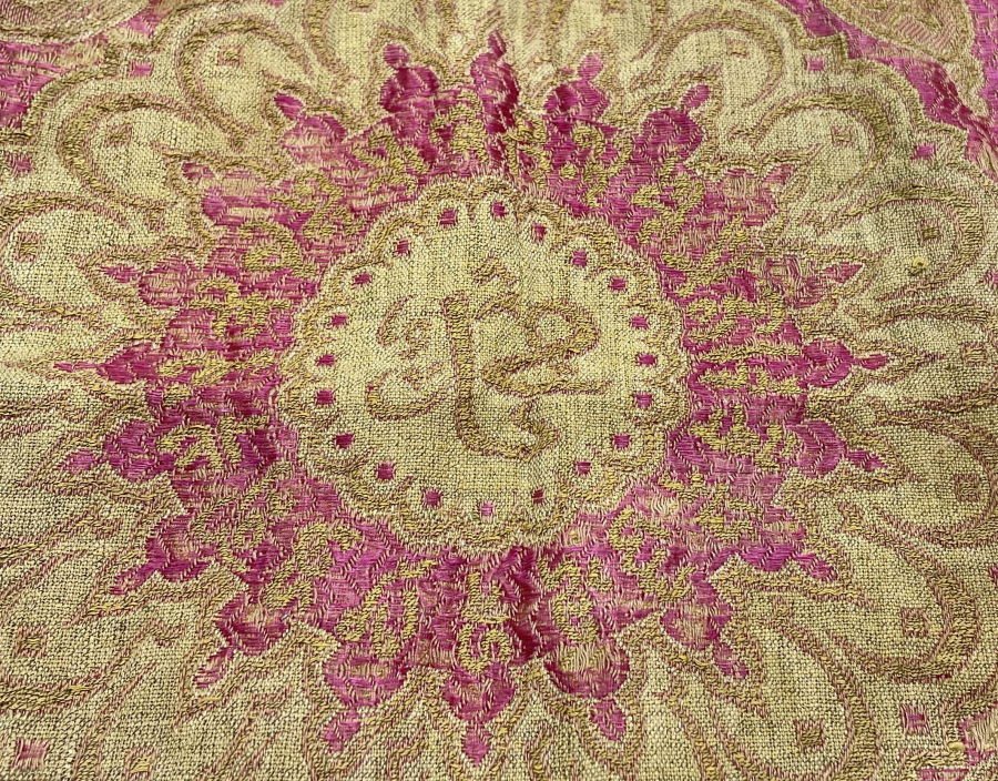 OSMANLI DÖNEMİ ÇOK NADİR HEREKE İŞİ SAKAL-I ŞERİF ÖRTÜSÜ