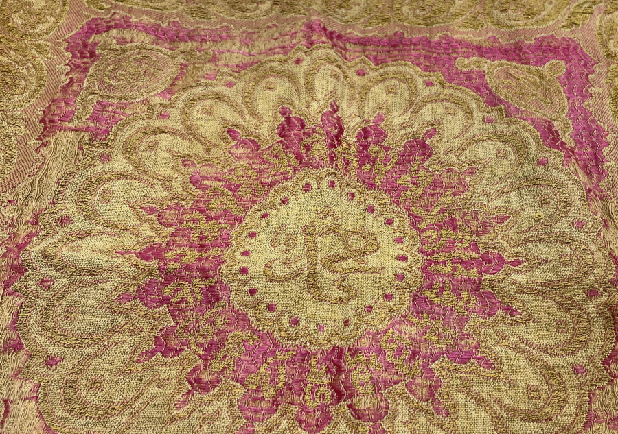 OSMANLI DÖNEMİ ÇOK NADİR HEREKE İŞİ SAKAL-I ŞERİF ÖRTÜSÜ