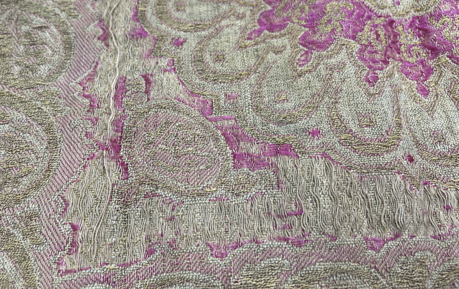 OSMANLI DÖNEMİ ÇOK NADİR HEREKE İŞİ SAKAL-I ŞERİF ÖRTÜSÜ