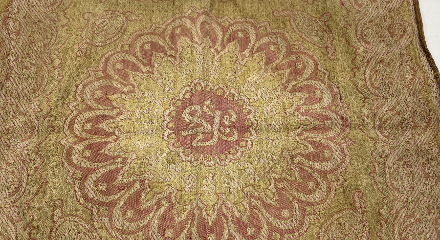 OSMANLI DÖNEMİ ÇOK NADİR HEREKE İŞİ SAKAL-I ŞERİF ÖRTÜSÜ