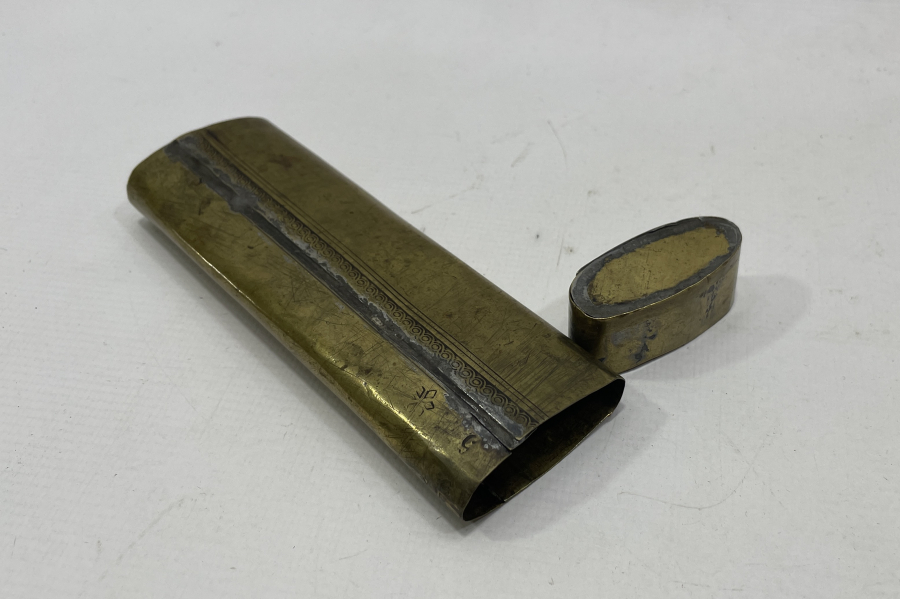 OSMANLI DÖNEMİ ÇOK NADİR SÜLEYMANİYE DAMGALI GÖZLÜK KABI