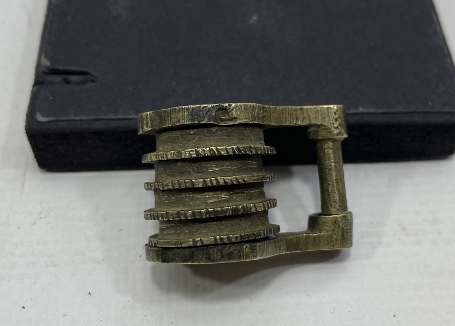 OSMANLI DÖNEMİ ÇOK NADİR ÜZERİ OSMANLICA YAZILI ŞİFRELİ KİLİT