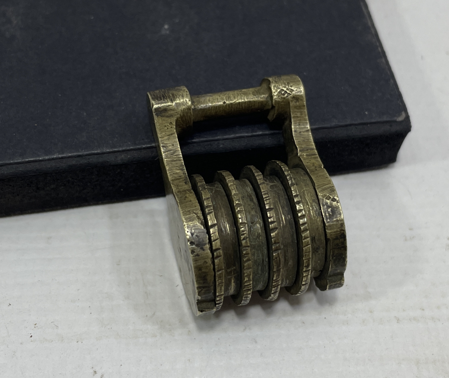 OSMANLI DÖNEMİ ÇOK NADİR ÜZERİ OSMANLICA YAZILI ŞİFRELİ KİLİT