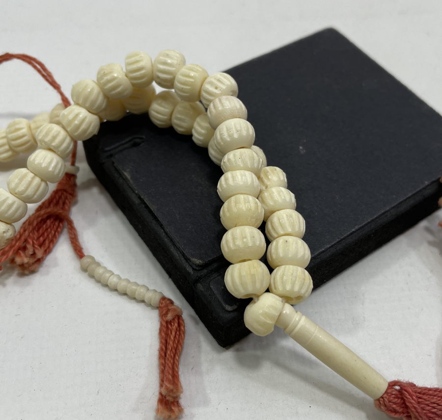 OSMANLI DÖNEMİ HABBELERİ SİKKE FORMUNDA DERVİŞ TESPİHİ