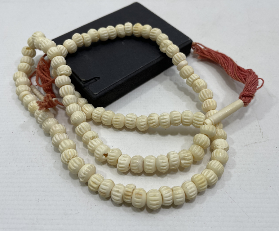 OSMANLI DÖNEMİ HABBELERİ SİKKE FORMUNDA DERVİŞ TESPİHİ