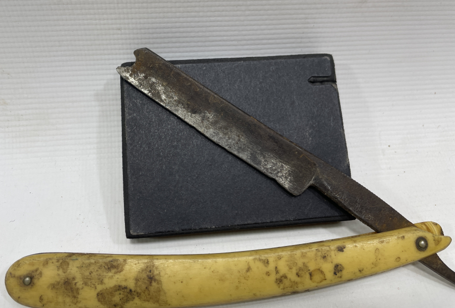 OSMANLI DÖNEMİ KEMİK SAPLI BERBER USTURASI