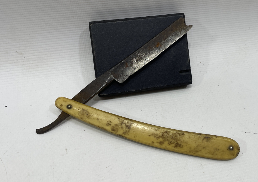 OSMANLI DÖNEMİ KEMİK SAPLI BERBER USTURASI