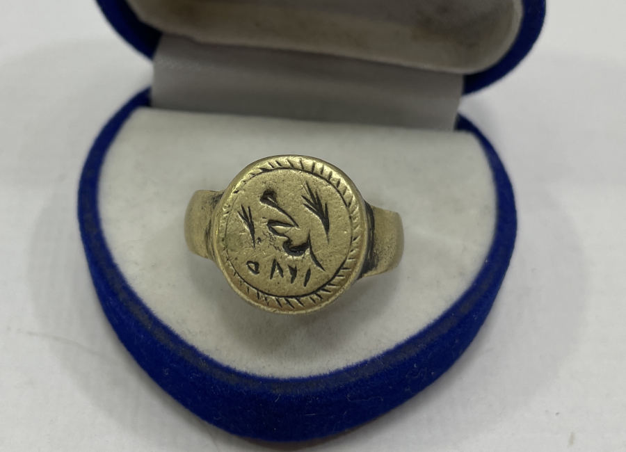 OSMANLI DÖNEMİ MEHMET YAZILI HAKKAK İŞİ EL KAZIMA MÜHÜR YÜZÜK